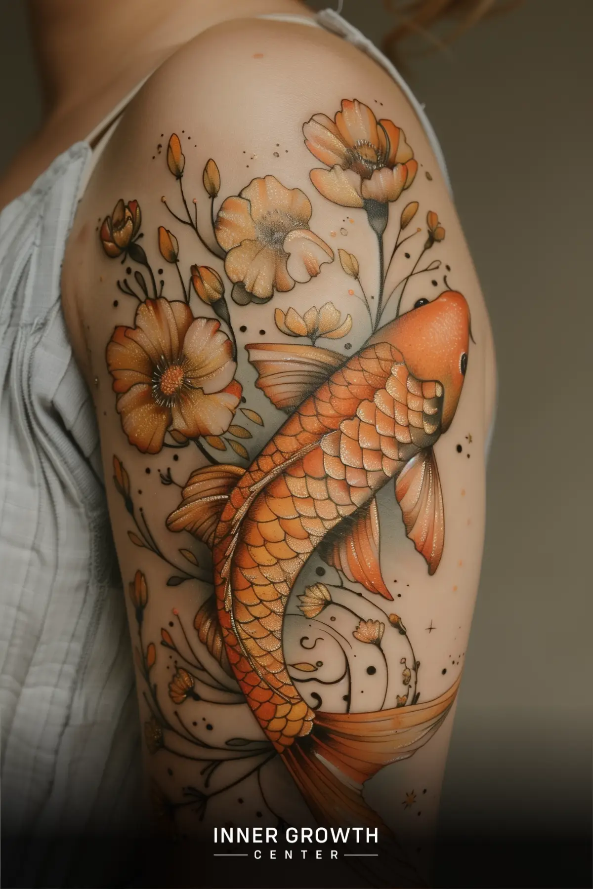 A koi fish tattoo