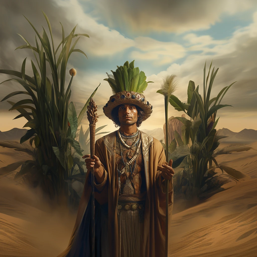 New Age Page of Wands man in desert