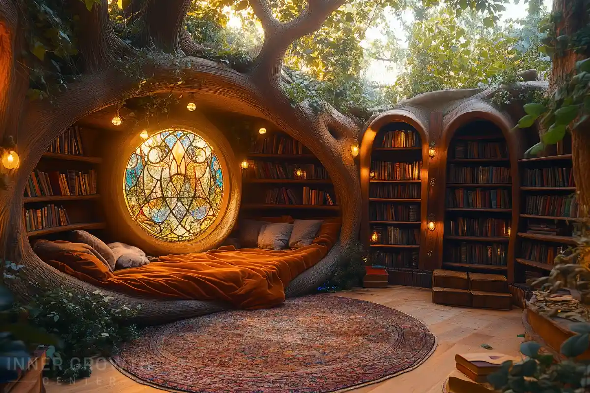 A sacred reading nook.